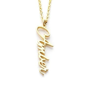 Vertical Name Necklace