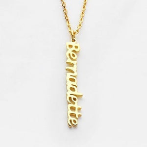 Vertical Name Necklace